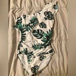 Hilor one shoulder one piece swimsuit